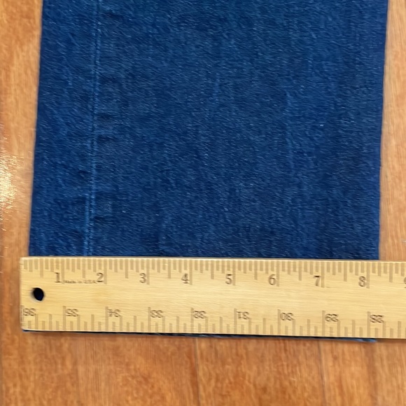 Levi’s 501 Mens 40 x 32 Dark Wash Blue Jeans Button Fly Pockets Western Classic - Picture 7 of 12